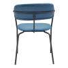 Emrys Dining Chair Set of 2 Blue & Black