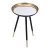 Everly Accent Table Gold & Black