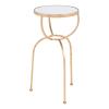 Hera Side Table Gold & Mirror