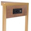 Ike Side Table Brown & Gold