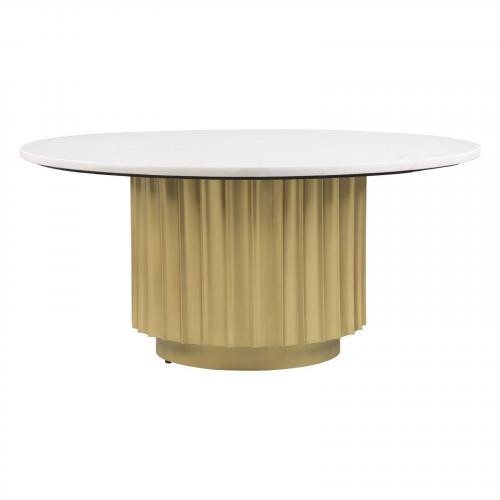 Justin Coffee Table White & Gold