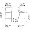 Magnus Counter Chair Set of 2