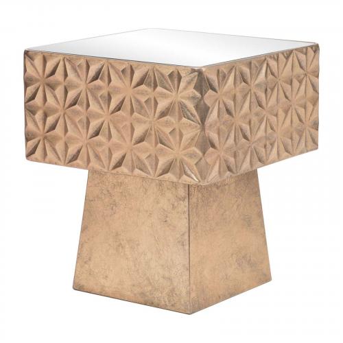 Mayan Side Table Gold