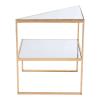 Planes Side Table Gold & Mirror
