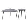 Normandy Accent Tables Set of 2 Gray