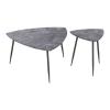 Normandy Accent Tables Set of 2 Gray