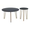 Somme Accent Tables Set of 2 Black