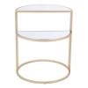 Terrace Side Table Mirror & Gold