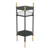 William Side Table Gold & Black