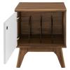 Envision Vinyl Record Display Stand in Walnut White