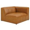 Bartlett Vegan Leather 6-Piece Sectional Sofa in Tan