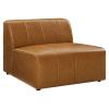 Bartlett Vegan Leather 8-Piece Sectional Sofa in Tan
