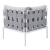 Harmony Sunbrella&reg; Outdoor Patio Aluminum Corner Chair