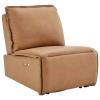 Supine Leather Recliner Chair in Tan