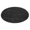 Lippa 48" Artificial Marble Dining Table in Black Black