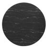 Lippa 47" Artificial Marble Dining Table in Black Black