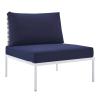 Harmony 6-Piece Sunbrella&reg; Basket Weave Outdoor Patio Aluminum Sectional Sofa Set