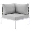 Harmony 7-Piece Sunbrella&reg; Basket Weave Outdoor Patio Aluminum Sectional Sofa Set