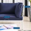 Harmony 8-Piece Sunbrella&reg; Basket Weave Outdoor Patio Aluminum Sectional Sofa Set