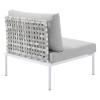 Harmony 8-Piece Sunbrella&reg; Basket Weave Outdoor Patio Aluminum Seating Set
