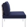 Harmony 10-Piece Sunbrella&reg; Basket Weave Outdoor Patio Aluminum Sectional Sofa Set