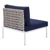 Harmony 10-Piece Sunbrella&reg; Basket Weave Outdoor Patio Aluminum Sectional Sofa Set