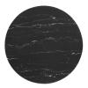 Zinque 36" Artificial Marble Dining Table in Gold Black