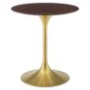 Lippa 28" Wood Dining Table in Gold Cherry Walnut