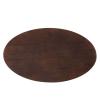 Lippa 48" Oval Wood Dining Table in Gold Cherry Walnut