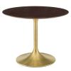 Lippa 40" Wood Dining Table in Gold Cherry Walnut