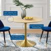 Lippa 40" Wood Dining Table in Gold Natural