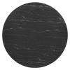 Lippa 54" Artificial Marble Dining Table in Gold Black