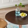 Lippa 28" Wood Dining Table in Rose Cherry Walnut
