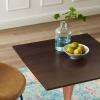 Lippa 24" Square Wood Dining Table in Rose Cherry Walnut