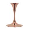 Lippa 28" Square Wood Dining Table in Rose Cherry Walnut