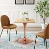 Lippa 28" Square Wood Dining Table in Rose Natural