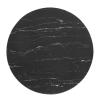 Lippa 36" Artificial Marble Dining Table in Rose Black
