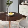 Lippa 40" Wood Dining Table in Rose Cherry Walnut