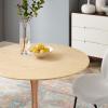 Lippa 40" Wood Dining Table in Rose Natural