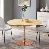 Lippa 47" Wood Dining Table in Rose Natural