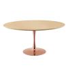 Lippa 60" Wood Dining Table in Rose Natural