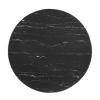 Lippa 40" Artificial Marble Dining Table in Rose Black