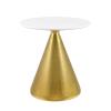 Tupelo 28" Dining Table in Gold White
