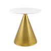 Tupelo 28" Dining Table in Gold White
