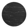 Tupelo 40" Artificial Marble Dining Table in Gold Black