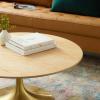 Lippa 36" Wood Coffee Table in Gold Natural