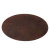 Lippa 48" Oval Wood Coffee Table in Gold Cherry Walnut