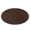 Lippa 60" Oval Wood Dining Table in Gold Cherry Walnut