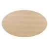 Lippa 78" Oval Wood Dining Table in Gold Natural