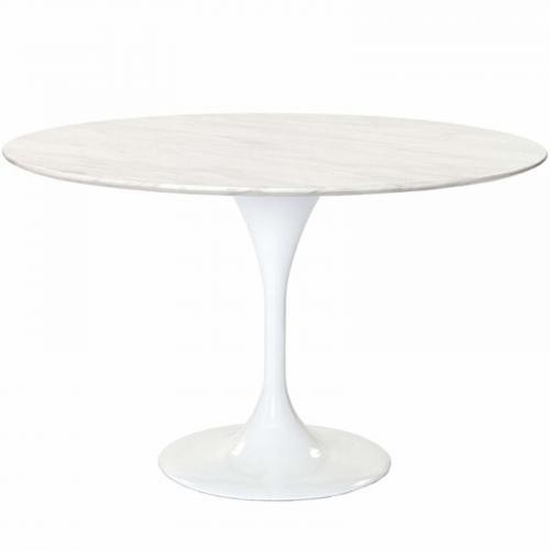 Eero Saarinen Style Tulip Marble Dining Table 60"